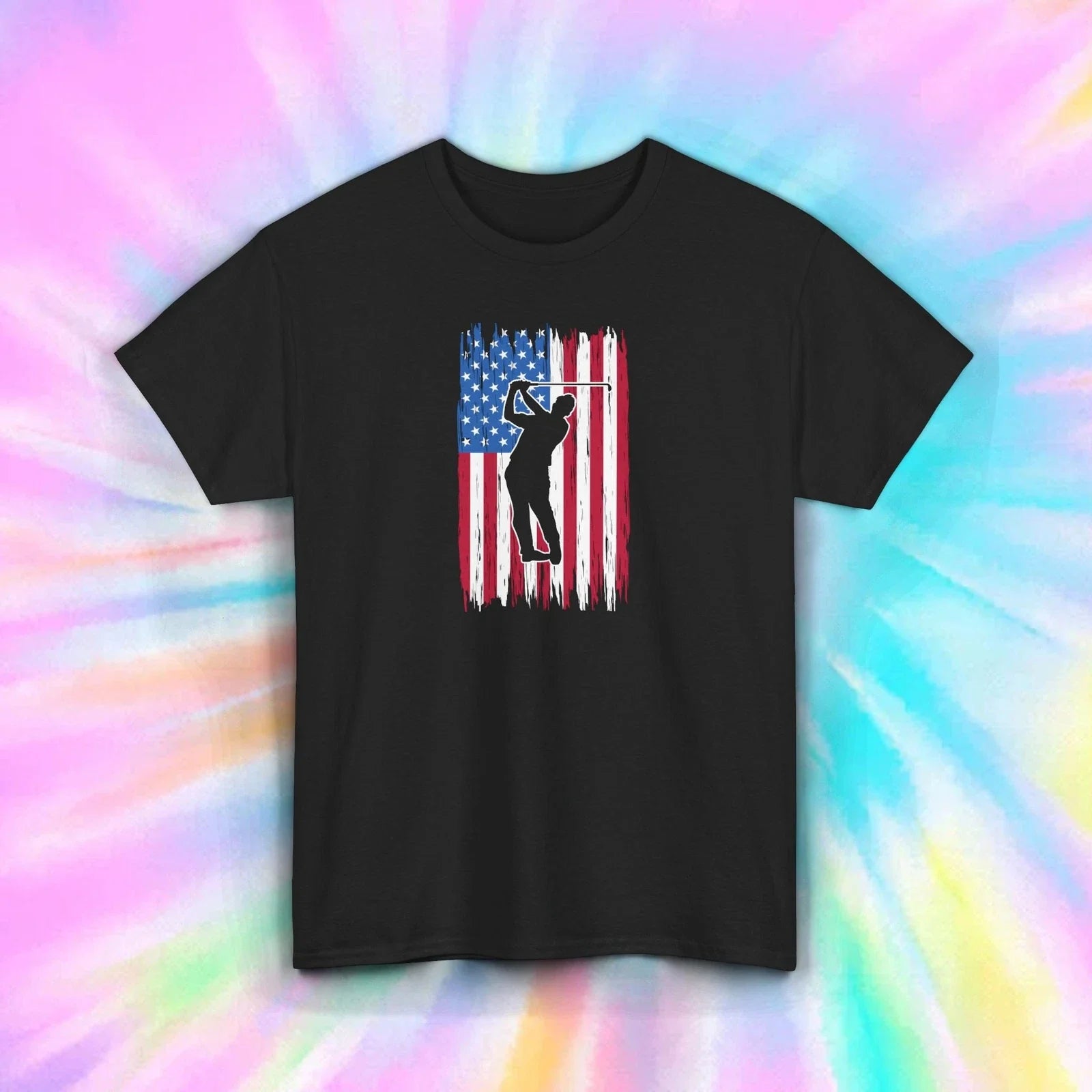 Patriotic Golf Shirt American Flag Golfer USA Pride Gift Tee S-5XL Unisex T-shirt, Sweatshirt, Hoodie, Long Sleeve Tee - T-Shirt, Sweatshirt, Hoodie
