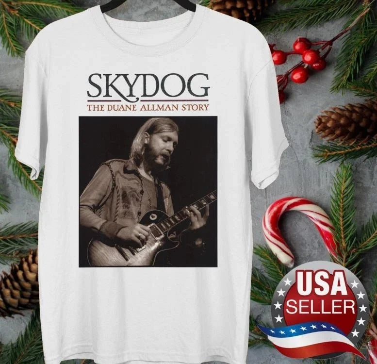 Duane Allman of The Allman Brothers concert T-shirt White Unisex Unisex T-shirt, Sweatshirt, Hoodie, Long Sleeve Tee - T-Shirt, Sweatshirt, Hoodie
