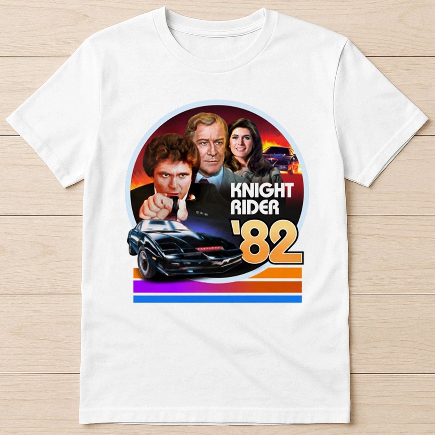 Knight Rider Kitt 2000 Michael Knight TV Series 80s Retro Gift Tee T Shirt 8037 Unisex T-shirt, Sweatshirt, Hoodie, Long Sleeve Tee - T-Shirt, Sweatshirt, Hoodie