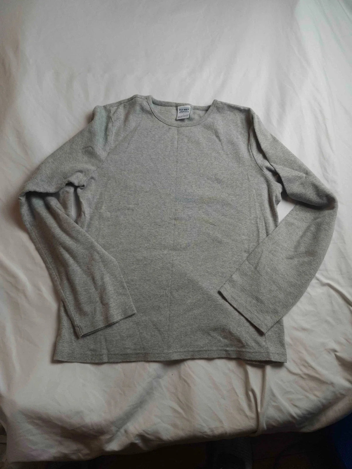 Old Navy T-Shirt Mens L Gray Long Sleeve Minimalist Quiet Luxury Urban Normcore Unisex T-shirt, Sweatshirt, Hoodie, Long Sleeve Tee - T-Shirt, Sweatshirt, Hoodie