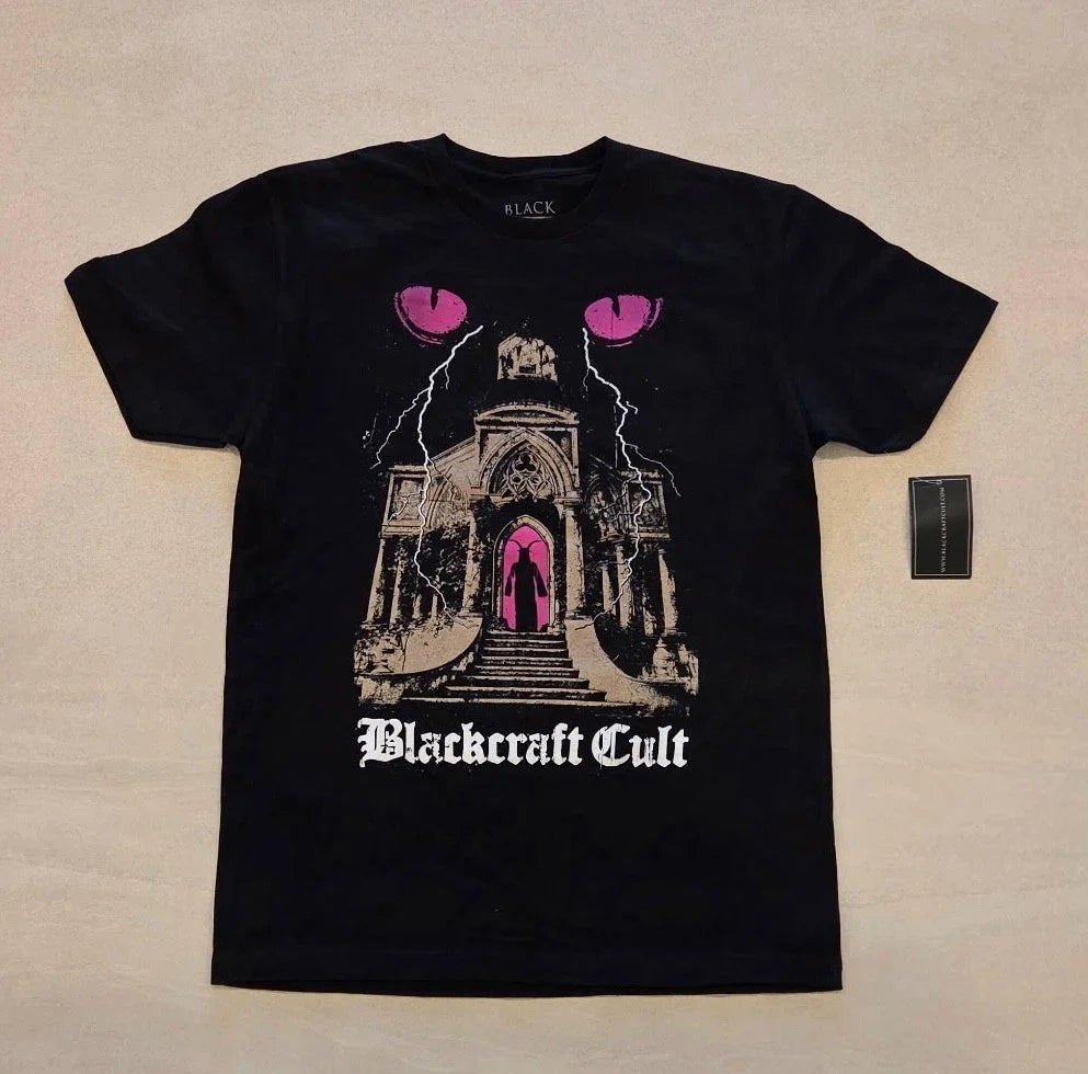 BLACKCRAFT Cult T-Shirt Black sizeL Gothic Occult Graphic Lightning Eyes New Unisex T-shirt, Sweatshirt, Hoodie, Long Sleeve Tee - T-Shirt, Sweatshirt, Hoodie