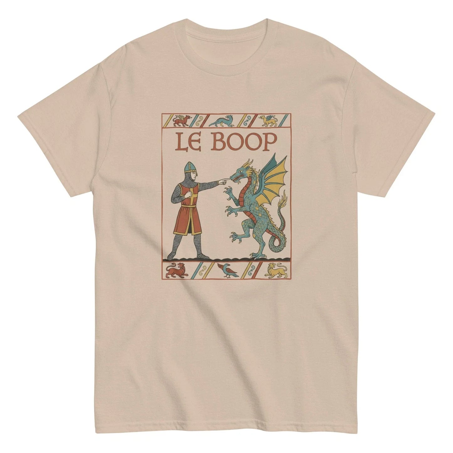 Le Boop Dragon T-Shirt | Medieval | Cute Fantasy Tee | Nose Booper Gift | S-5XL Unisex T-shirt, Sweatshirt, Hoodie, Long Sleeve Tee - T-Shirt, Sweatshirt, Hoodie