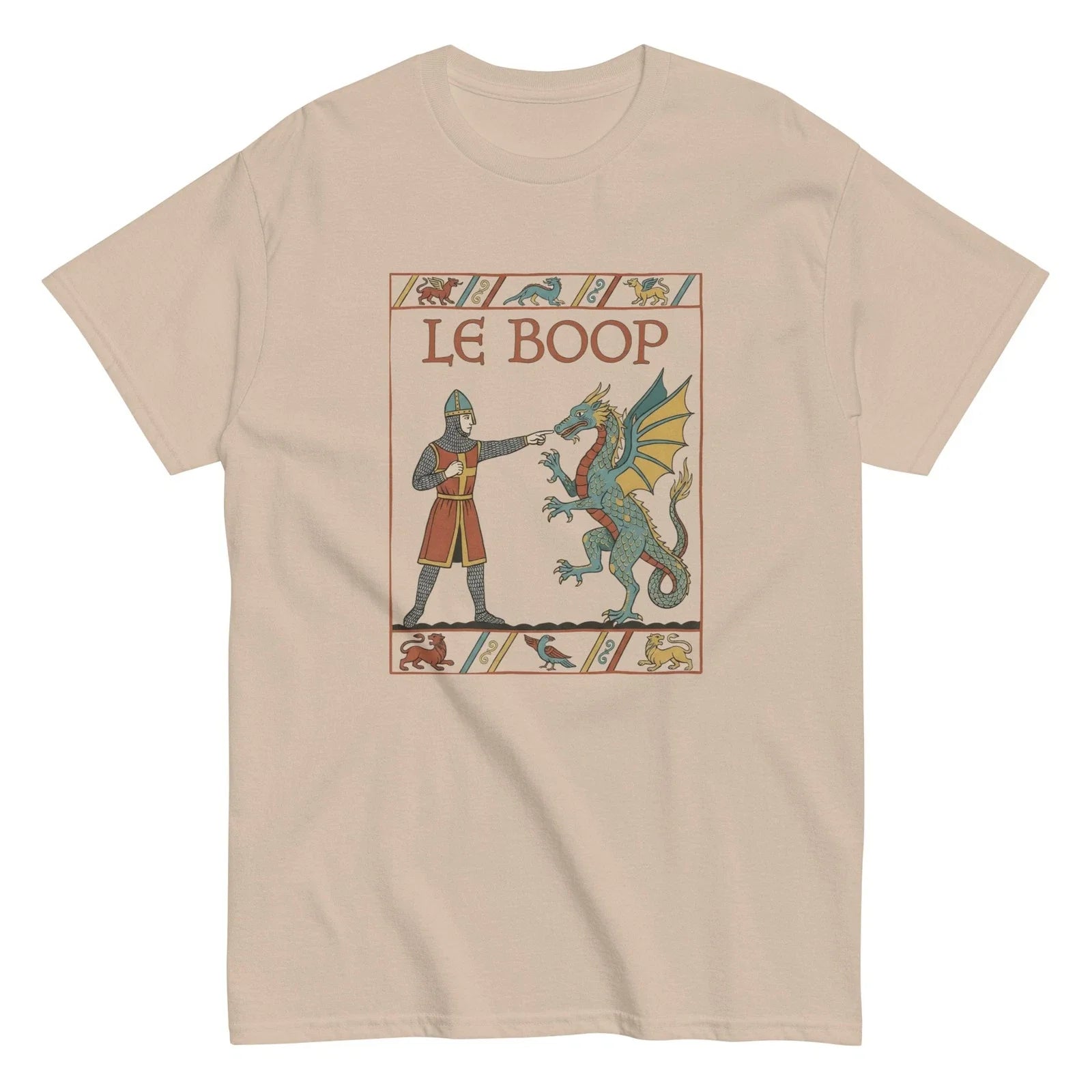 Le Boop Dragon T-Shirt | Medieval | Cute Fantasy Tee | Nose Booper Gift | S-5XL Unisex T-shirt, Sweatshirt, Hoodie, Long Sleeve Tee - T-Shirt, Sweatshirt, Hoodie