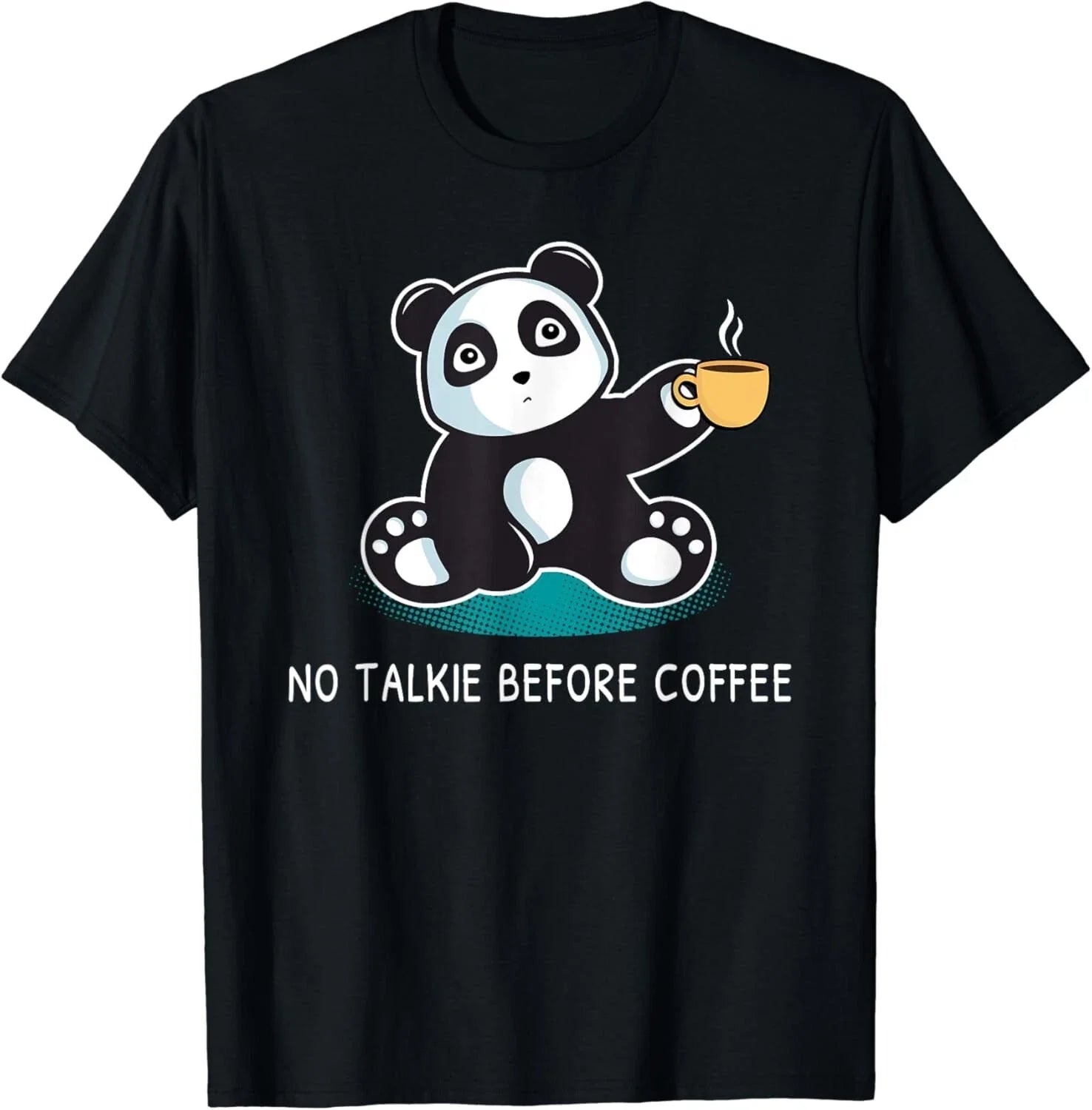 Coffee Shirt, No Talkie Before Coffee Panda Gift Unisex T-Shirt Unisex T-shirt, Sweatshirt, Hoodie, Long Sleeve Tee - T-Shirt, Sweatshirt, Hoodie