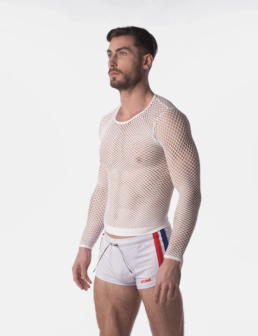 Barcode Berlin fishnet long sleeve capo white L/XL gay 92322/200 fast shipping Unisex T-shirt, Sweatshirt, Hoodie, Long Sleeve Tee - T-Shirt, Sweatshirt, Hoodie