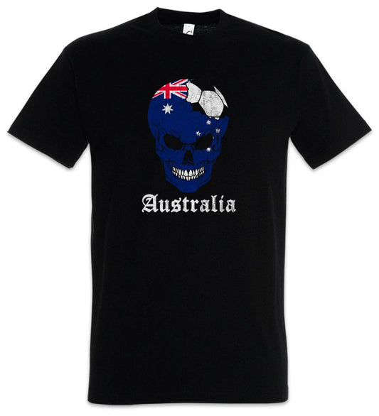Australia Football Skull I T-Shirt australian Soccer Flag World Championship Unisex T-shirt, Sweatshirt, Hoodie, Long Sleeve Tee - T-Shirt, Sweatshirt, Hoodie