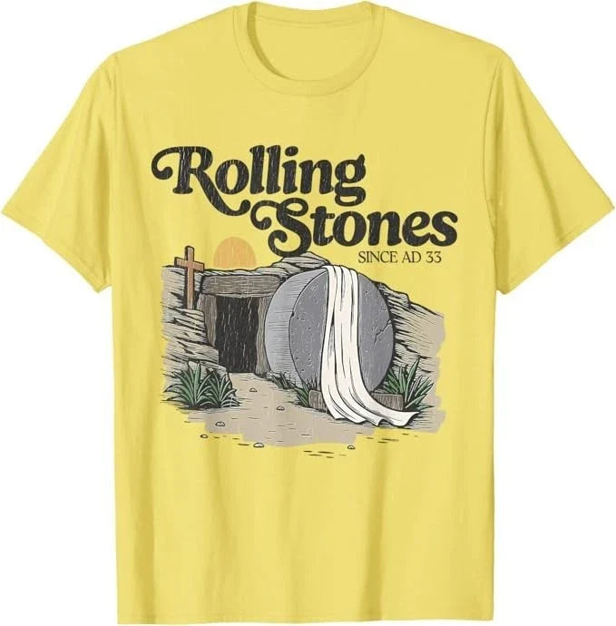Easter The Stone was Rolled Away He is Alive Retro Christian T-Shirt Unisex T-shirt, Sweatshirt, Hoodie, Long Sleeve Tee - T-Shirt, Sweatshirt, Hoodie