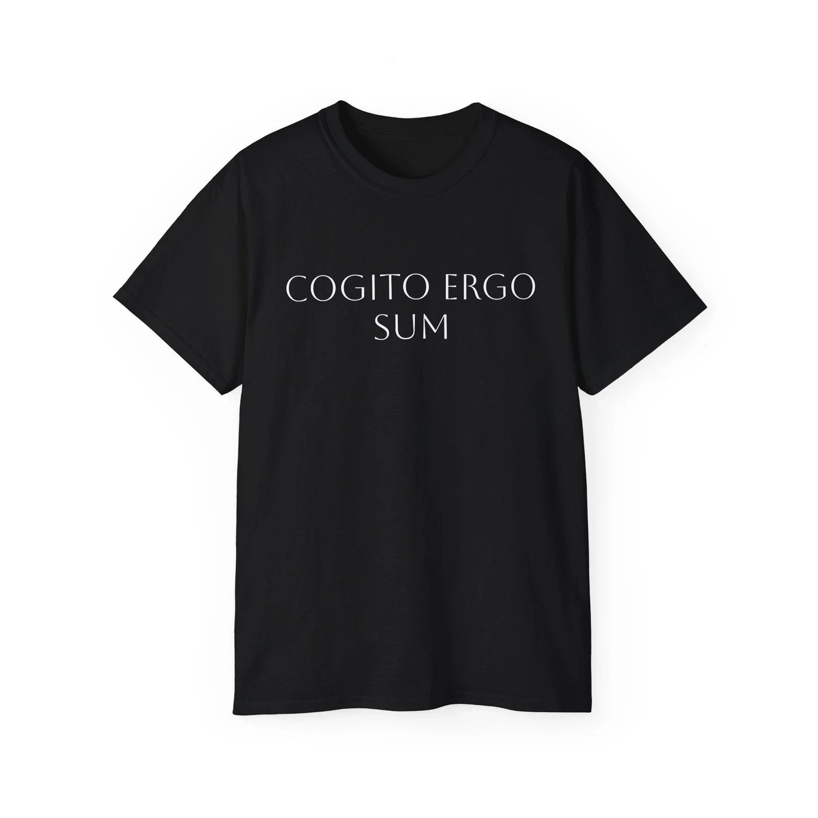 Philosophy Tee, Descartes Shirt, Minimalist Cogito Ergo Sum T-Shirt, Rationalist Unisex T-shirt, Sweatshirt, Hoodie, Long Sleeve Tee - T-Shirt, Sweatshirt, Hoodie