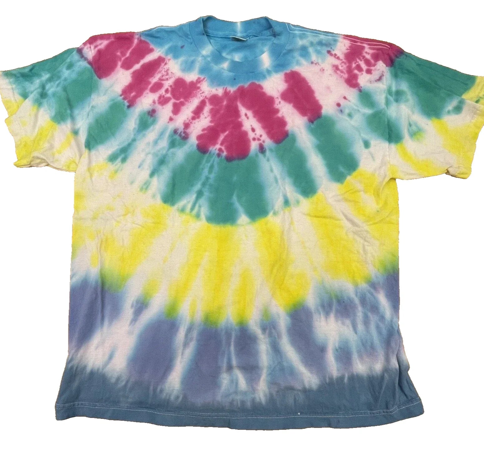 Alstyle Mens XXL Tie Dye T Shirt Bright 100 Percent Cotton Short Sleeve Unisex T-shirt, Sweatshirt, Hoodie, Long Sleeve Tee - T-Shirt, Sweatshirt, Hoodie