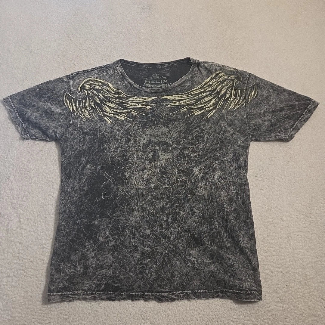 Vintage Helix Shirt Skull Wings Renaissance Goth XXL 2XL Y2K Unisex T-shirt, Sweatshirt, Hoodie, Long Sleeve Tee - T-Shirt, Sweatshirt, Hoodie