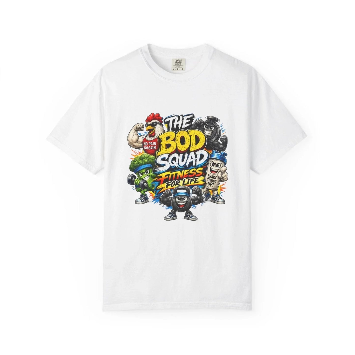 The Bod Squad Fitness For Life T-Shirt | Cartoon Gym Characters Unisex T-shirt, Sweatshirt, Hoodie, Long Sleeve Tee - T-Shirt, Sweatshirt, Hoodie