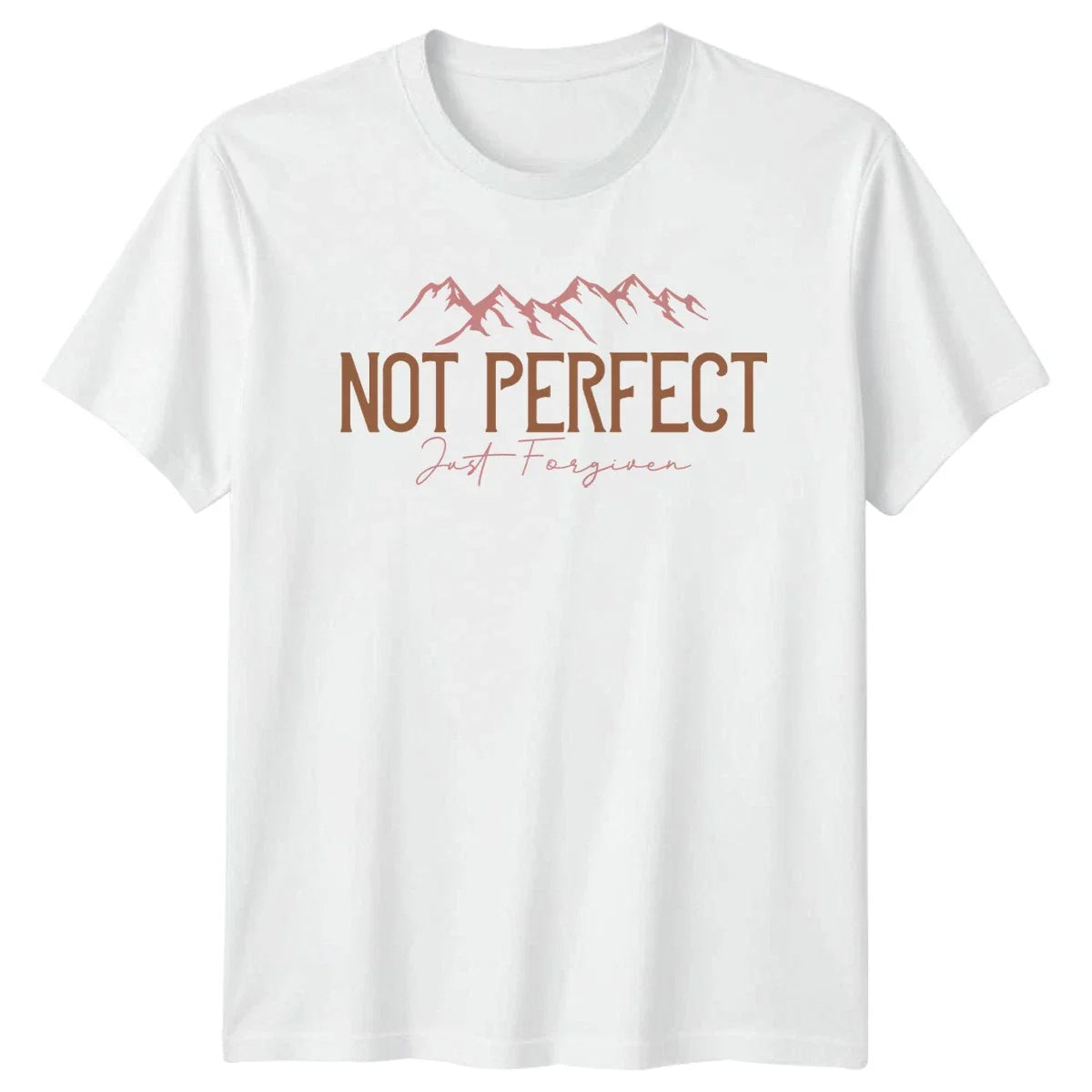 Not Perfect Just Forgiven T-Shirt Christian Faith Christmas Gift For Him And Her Unisex T-shirt, Sweatshirt, Hoodie, Long Sleeve Tee - T-Shirt, Sweatshirt, Hoodie