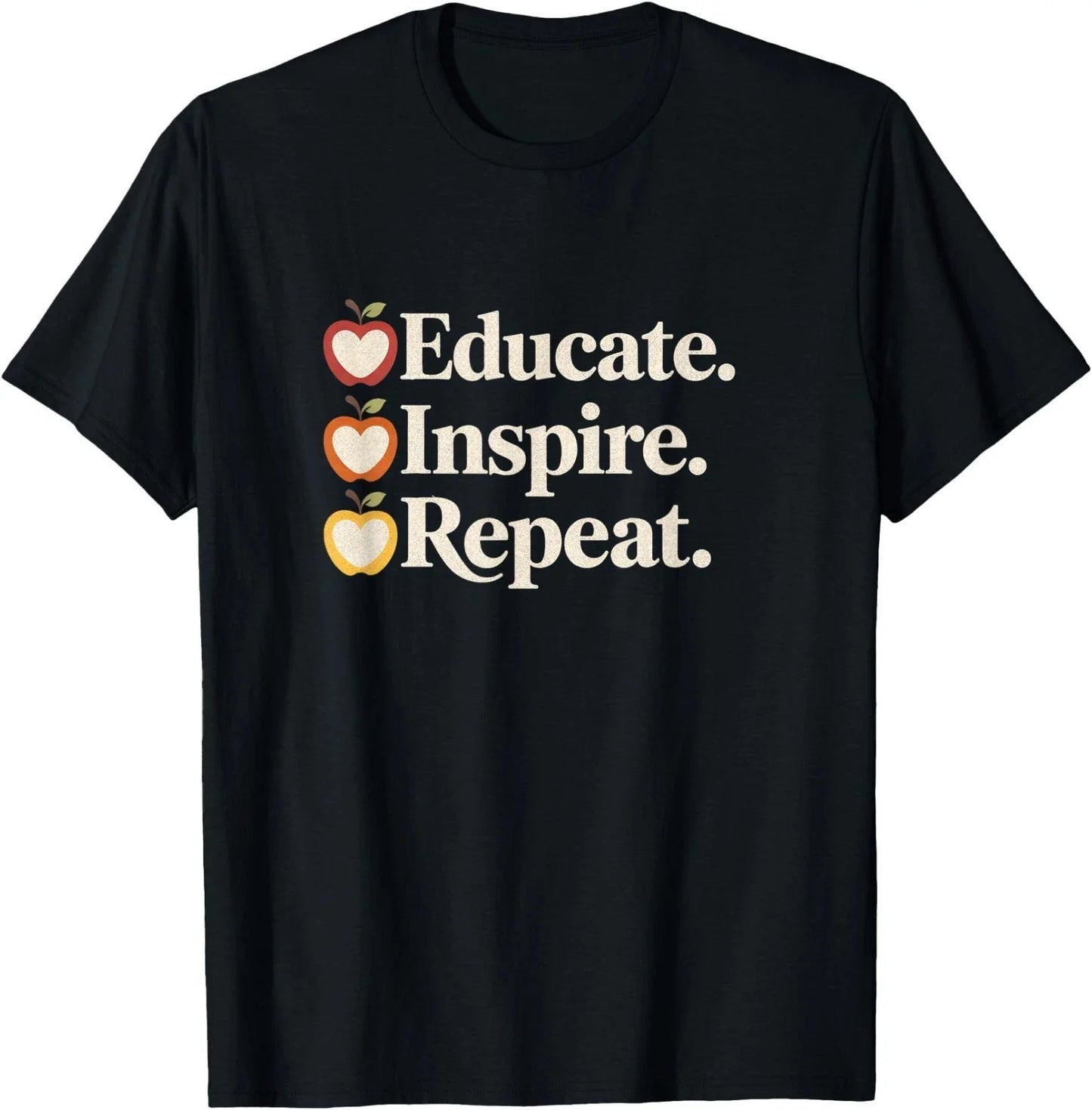 Teacher Aesthetic Educate Inspire Repeat T-Shirt Unisex T-shirt, Sweatshirt, Hoodie, Long Sleeve Tee - T-Shirt, Sweatshirt, Hoodie