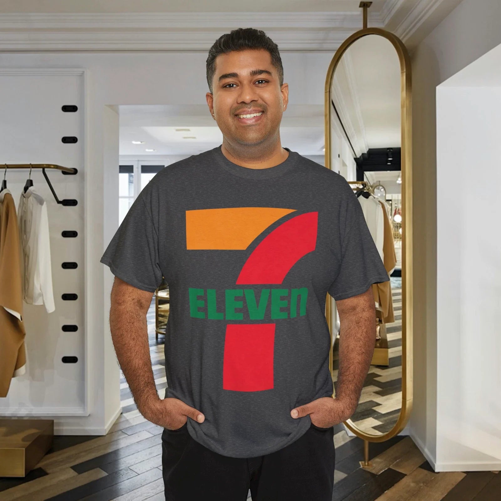 Top Shirt 7Eleven Logo Unisex Cotton Tshirt Mens T Shirt Unisex Design Tee Unisex T-shirt, Sweatshirt, Hoodie, Long Sleeve Tee - T-Shirt, Sweatshirt, Hoodie