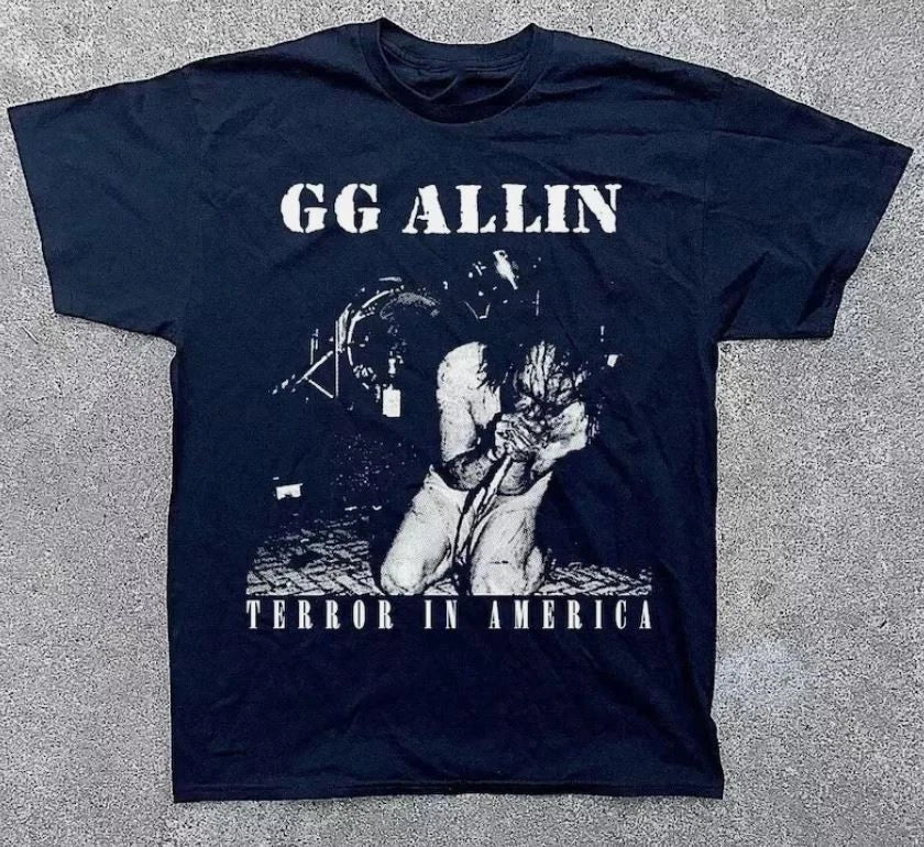 Rare! GG Allin Terror in America T-shirt Tee Full Size S to 5XL Unisex T-shirt, Sweatshirt, Hoodie, Long Sleeve Tee - T-Shirt, Sweatshirt, Hoodie