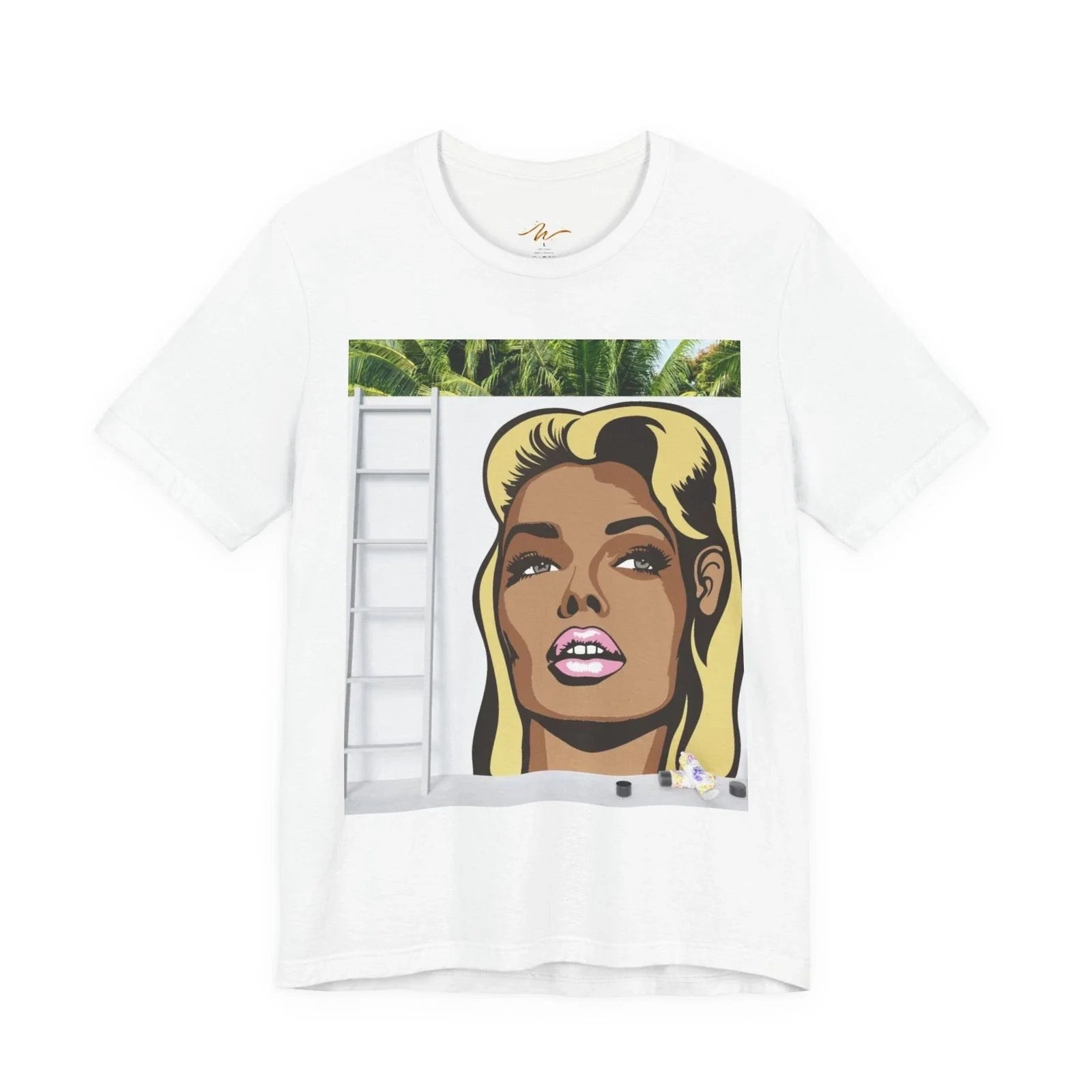 Blonde Pop Art Portrait T-Shirt | Retro Comic Face Tee Unisex T-shirt, Sweatshirt, Hoodie, Long Sleeve Tee - T-Shirt, Sweatshirt, Hoodie
