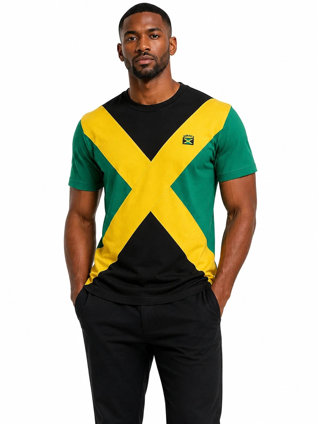 Mens Jamaica T-Shirt Men's Jamaican Flag Top Rastafari Rasta T Shirt Casual Wear Unisex T-shirt, Sweatshirt, Hoodie, Long Sleeve Tee - T-Shirt, Sweatshirt, Hoodie