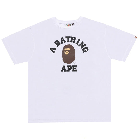 BAPE Classic College T-Shirt White | A Bathing Ape Unisex T-shirt, Sweatshirt, Hoodie, Long Sleeve Tee - T-Shirt, Sweatshirt, Hoodie