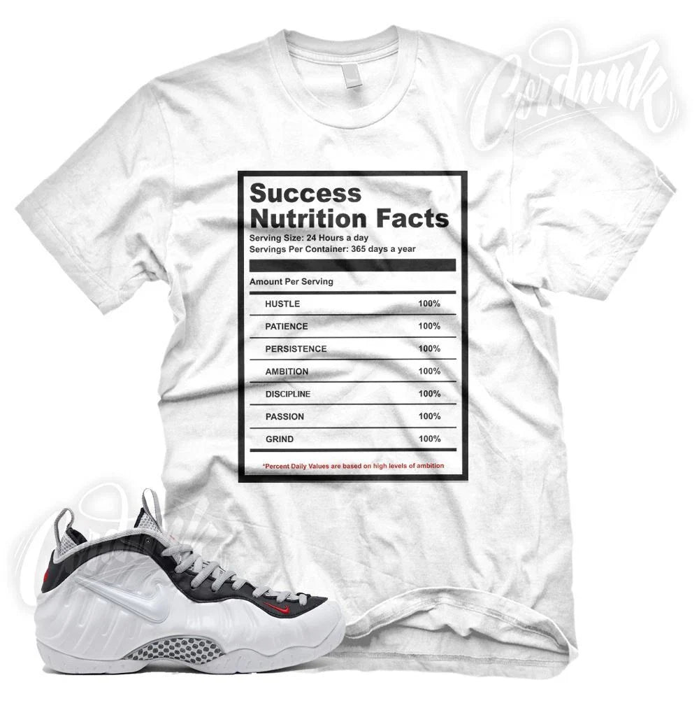 "SUCCESS FACTS" Sneaker T Shirt for N Foamposite Pro White Black Red Pearl Unisex T-shirt, Sweatshirt, Hoodie, Long Sleeve Tee - T-Shirt, Sweatshirt, Hoodie