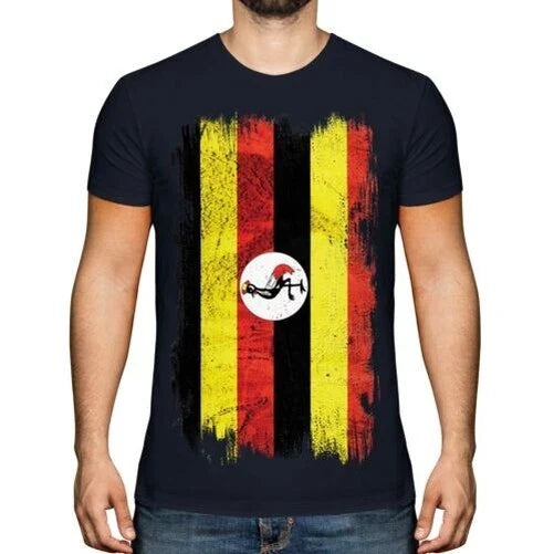 Uganda Grunge Flag Ugandan T-Shirt Football Jersey Gift Unisex T-shirt, Sweatshirt, Hoodie, Long Sleeve Tee - T-Shirt, Sweatshirt, Hoodie