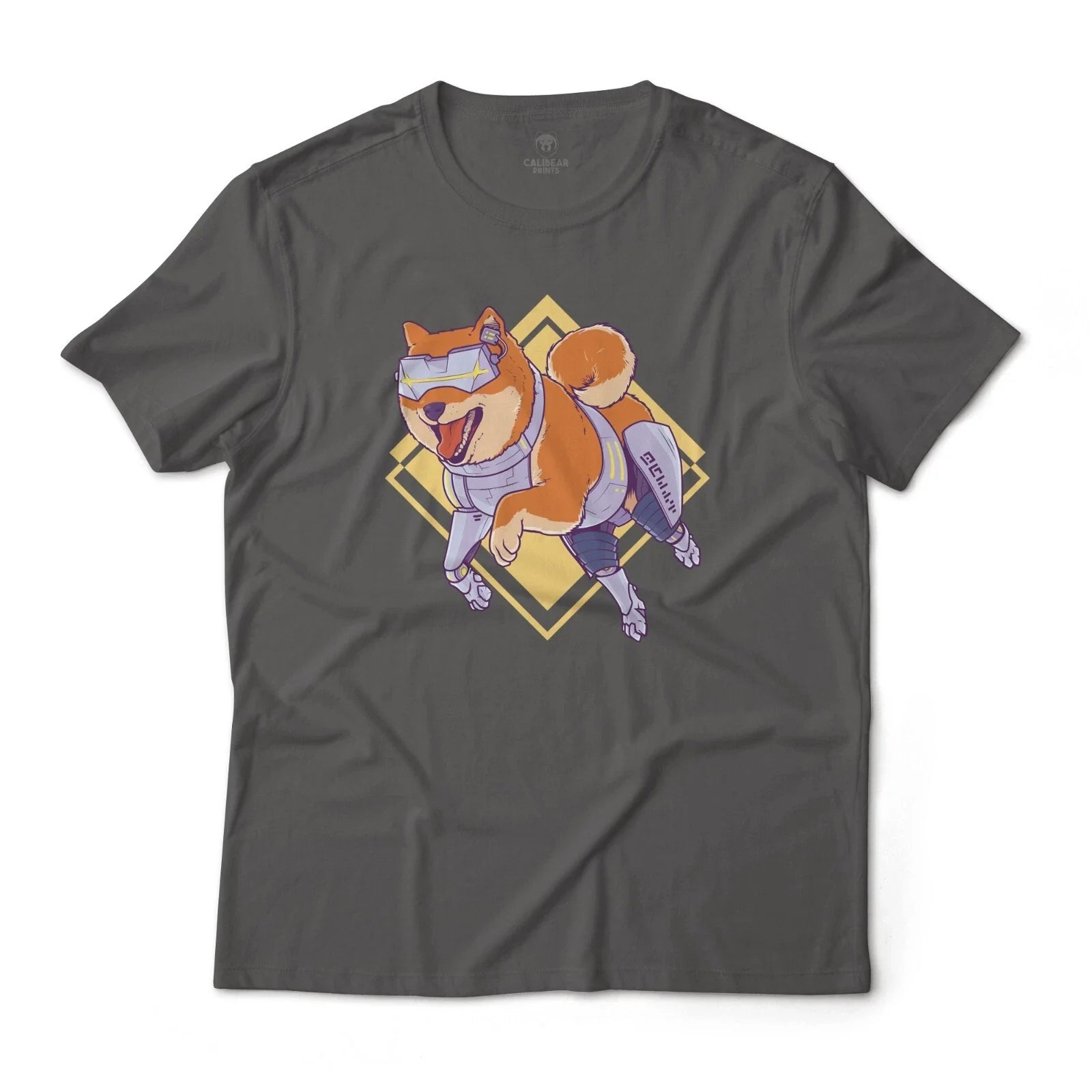 Cyberpunk Shiba Inu Dog, Doge Art Graphic T-Shirt Unisex Lightweight Cotton Unisex T-shirt, Sweatshirt, Hoodie, Long Sleeve Tee - T-Shirt, Sweatshirt, Hoodie