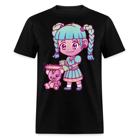 Anime Aesthetic Pastel Goth Girl Chainsaw Teddy Bear Gifts T-Shirt Unisex T-shirt, Sweatshirt, Hoodie, Long Sleeve Tee - T-Shirt, Sweatshirt, Hoodie