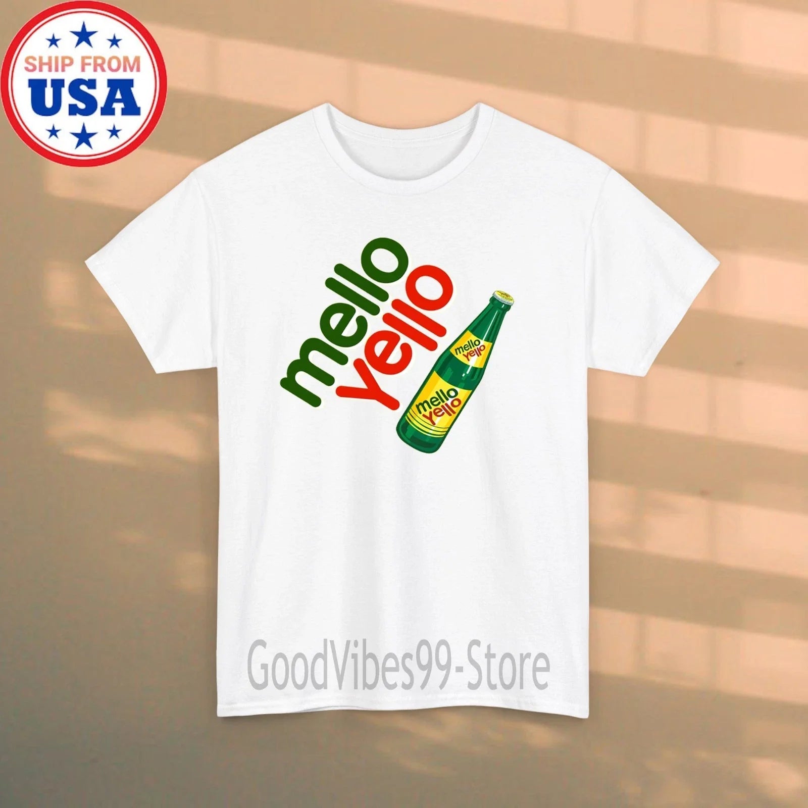 Mello Yello Men's White Size S-5XL Unisex T-shirt, Sweatshirt, Hoodie, Long Sleeve Tee - T-Shirt, Sweatshirt, Hoodie