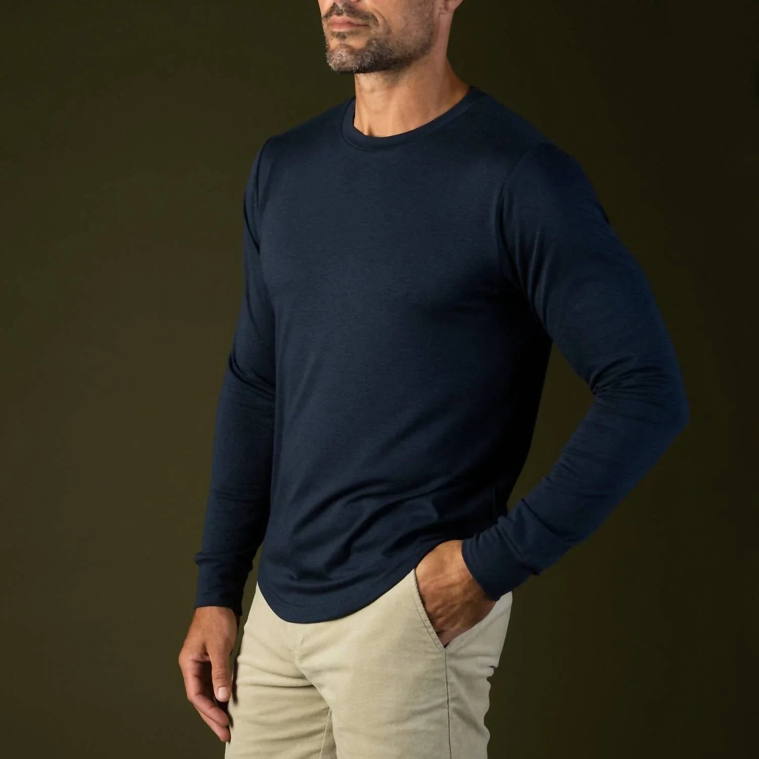 Laird Quattro Cotton Blend Long Sleeve Top Navy Unisex T-shirt, Sweatshirt, Hoodie, Long Sleeve Tee - T-Shirt, Sweatshirt, Hoodie