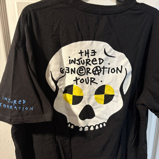 Asap Rocky Injured Generation"Not Responsible" Tour Shirt Double Sided Sz XL Unisex T-shirt, Sweatshirt, Hoodie, Long Sleeve Tee - T-Shirt, Sweatshirt, Hoodie