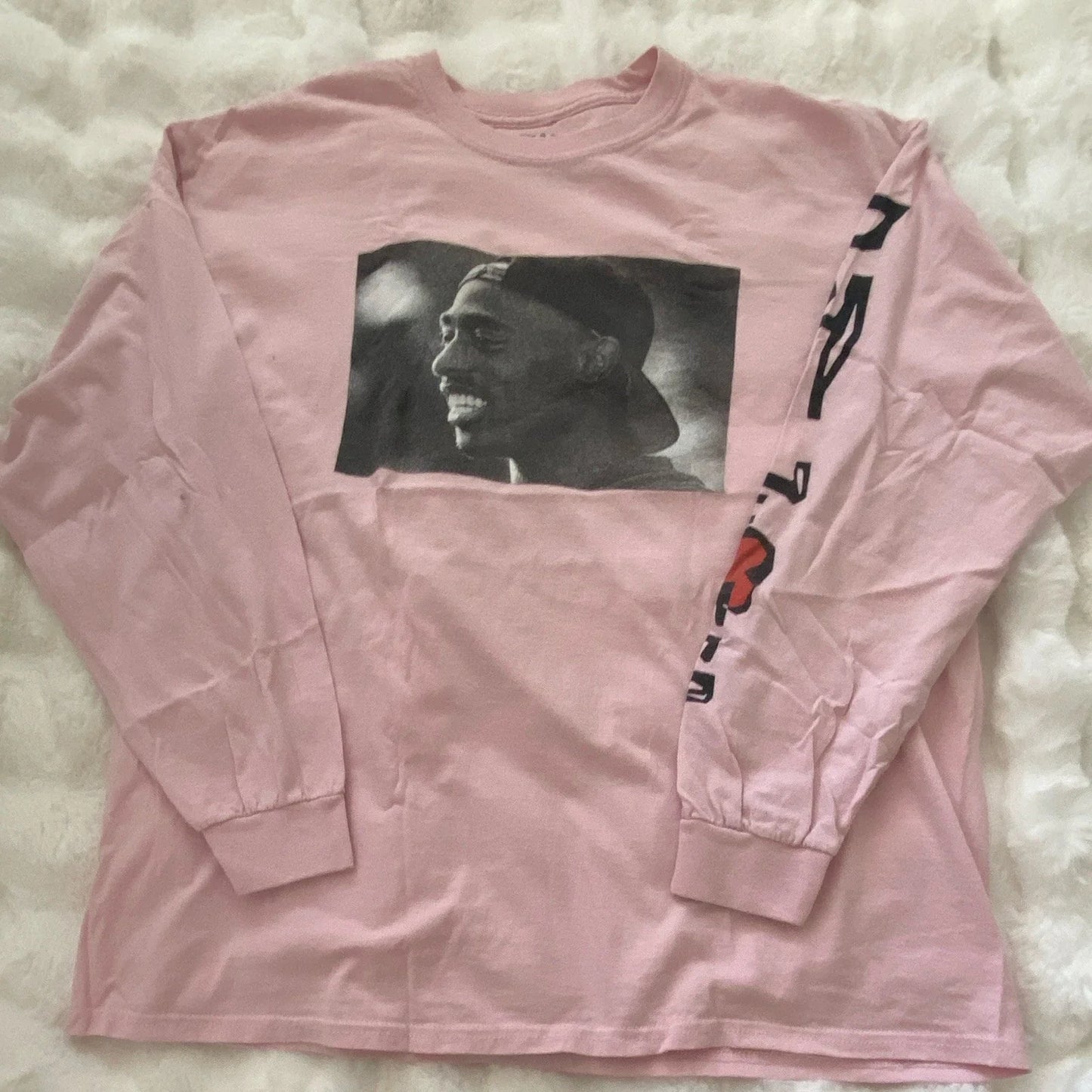 Y2K  Poetic Justice Pink Cotton Graphic Crew Neck Long Sleeve Unisex T-shirt XL Unisex T-shirt, Sweatshirt, Hoodie, Long Sleeve Tee - T-Shirt, Sweatshirt, Hoodie