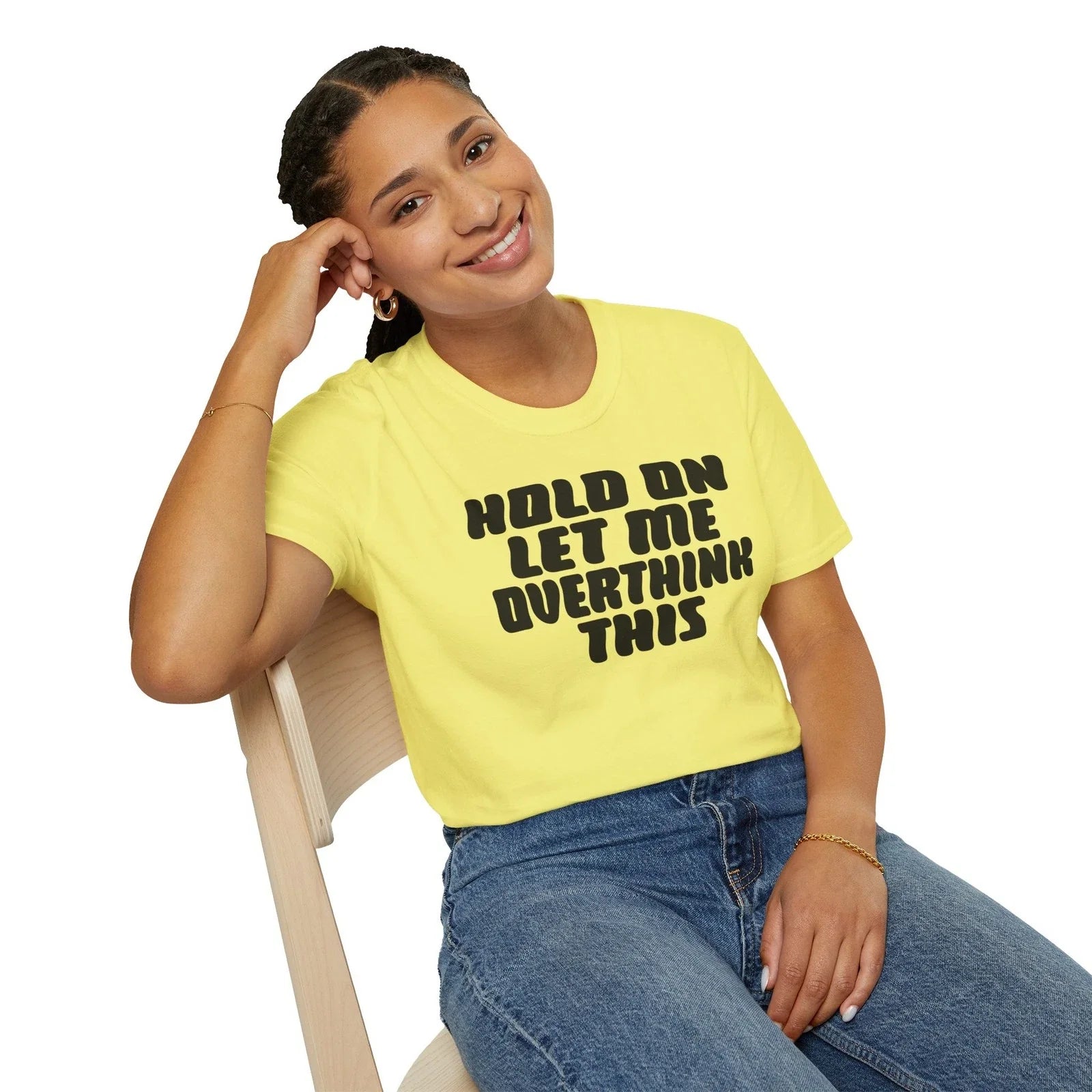 Hold On Let Me Overthink This T-shirt Funny Anxiety Introvert Gift Unisex S-3XL Unisex T-shirt, Sweatshirt, Hoodie, Long Sleeve Tee - T-Shirt, Sweatshirt, Hoodie