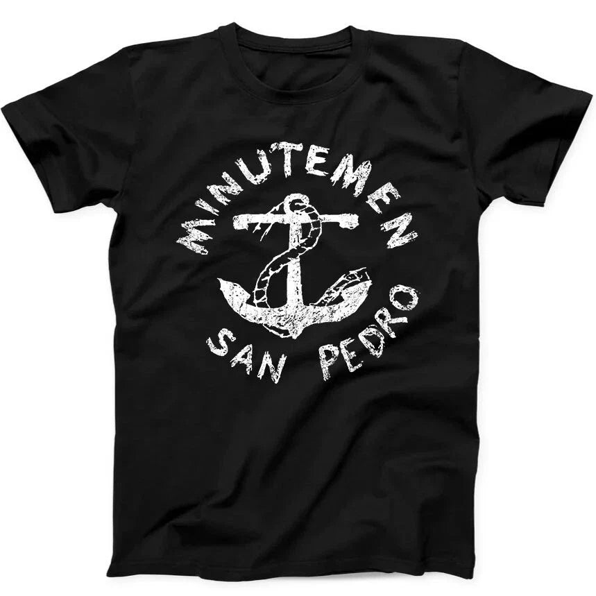 Minutemen Anchor San Pedro Punk Rock Gift Tee Black T Shirt 41 Unisex T-shirt, Sweatshirt, Hoodie, Long Sleeve Tee - T-Shirt, Sweatshirt, Hoodie