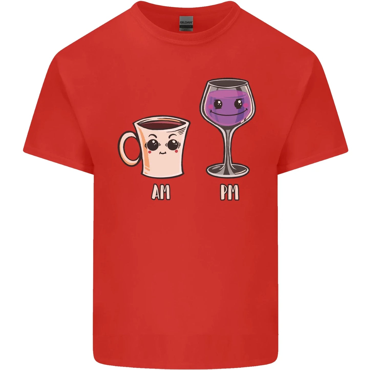 Coffee am Wine pm Funny Alcohol Prosecco Mens Cotton T-Shirt Tee Top Unisex T-shirt, Sweatshirt, Hoodie, Long Sleeve Tee - T-Shirt, Sweatshirt, Hoodie