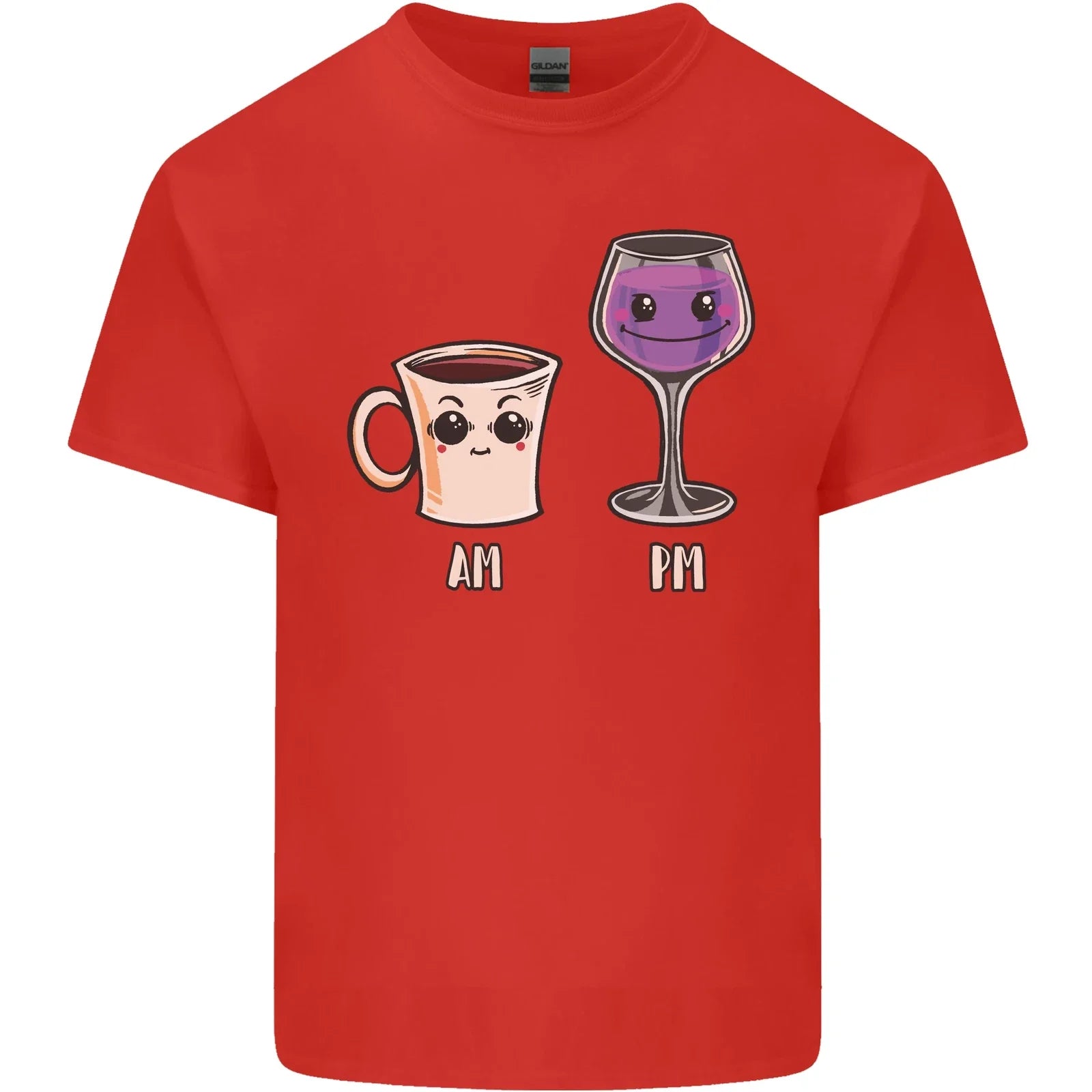 Coffee am Wine pm Funny Alcohol Prosecco Mens Cotton T-Shirt Tee Top Unisex T-shirt, Sweatshirt, Hoodie, Long Sleeve Tee - T-Shirt, Sweatshirt, Hoodie