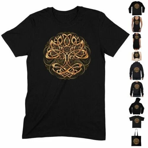 Yggdrasil rbol De La Vida Camiseta Wicca Celta Boho Viking Negra Unisex T-shirt, Sweatshirt, Hoodie, Long Sleeve Tee - T-Shirt, Sweatshirt, Hoodie
