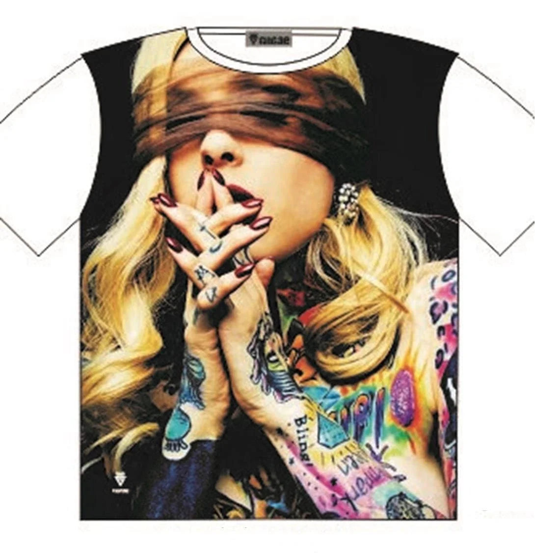 T-Shirt Blind Spot Blonde Girl Bling Street Fashion Mens Ladies Unisex T-shirt, Sweatshirt, Hoodie, Long Sleeve Tee - T-Shirt, Sweatshirt, Hoodie