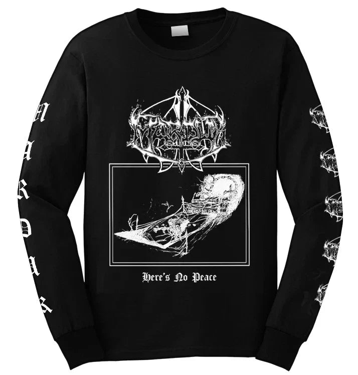 MARDUK - 'Here's No Peace' Long Sleeve Unisex T-shirt, Sweatshirt, Hoodie, Long Sleeve Tee - T-Shirt, Sweatshirt, Hoodie