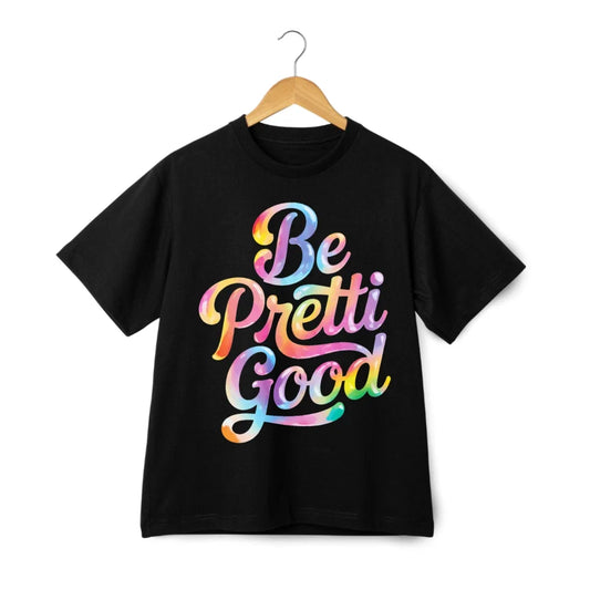 Be Pretti Good Rainbow Script Graphic T-Shirt Justice For Pretti Anti-ICE Tee Unisex T-shirt, Sweatshirt, Hoodie, Long Sleeve Tee - T-Shirt, Sweatshirt, Hoodie