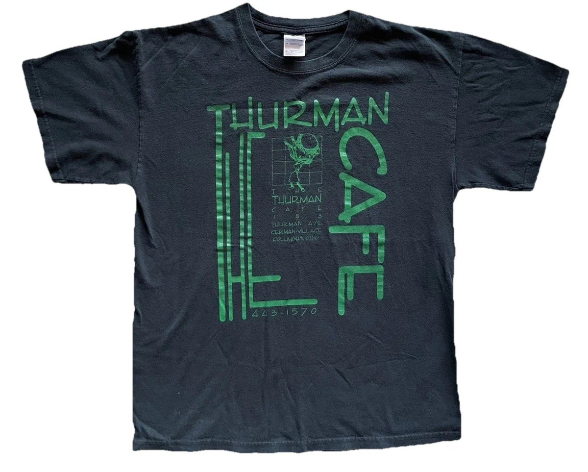 Vintage Thurman Cafe Black And Green Size L - Adult & Kids T-Shirts, Sweatshirts & Hoodies apparel design preview 1