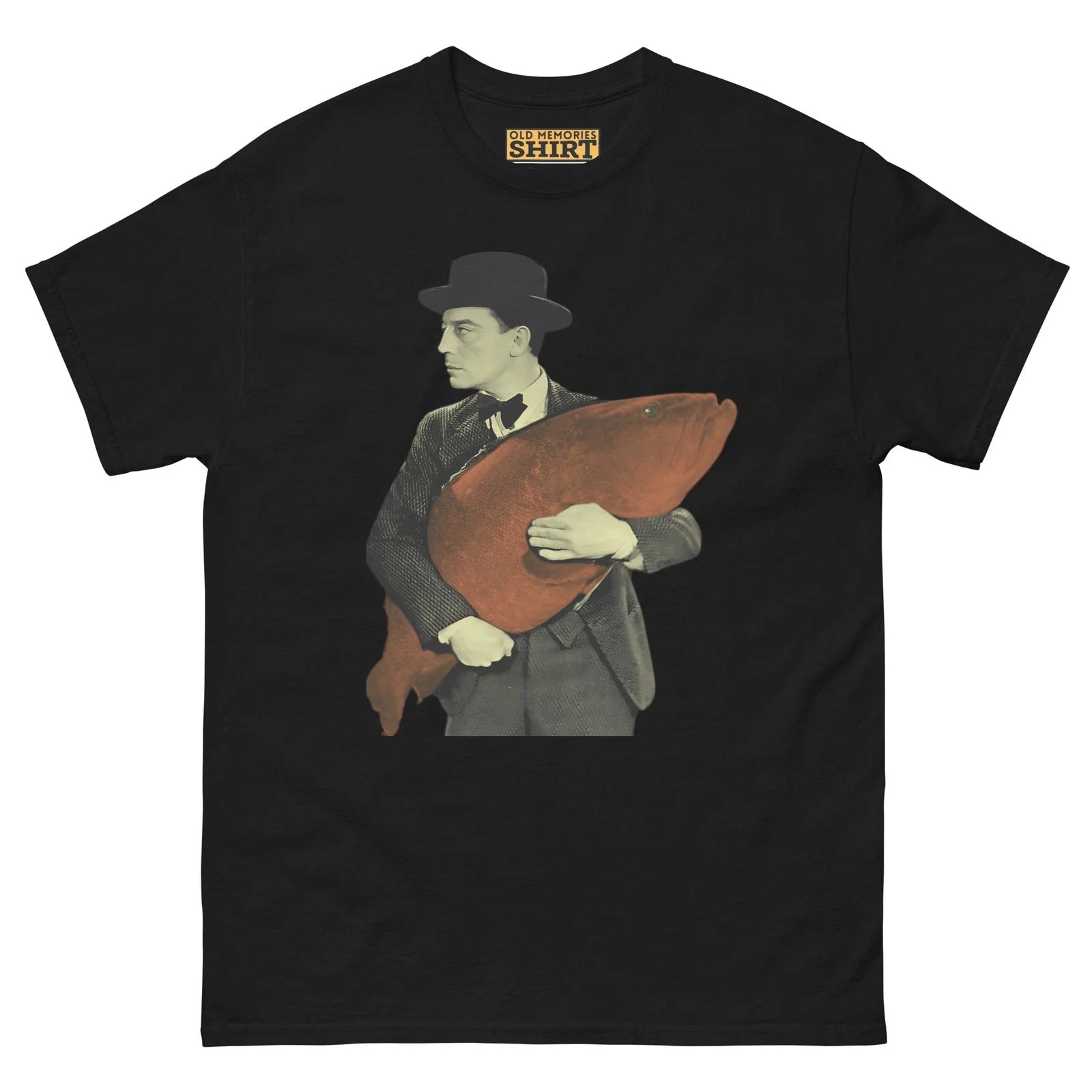 Buster Keaton T-Shirt | Retro Comedy Graphic Tee Unisex T-shirt, Sweatshirt, Hoodie, Long Sleeve Tee - T-Shirt, Sweatshirt, Hoodie