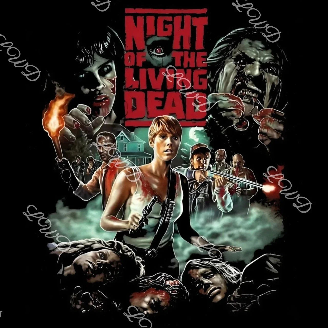Night of the Living Dead 1990 T-Shirt | Horror Movie Poster Artwork Print Tee Unisex T-shirt, Sweatshirt, Hoodie, Long Sleeve Tee - T-Shirt, Sweatshirt, Hoodie