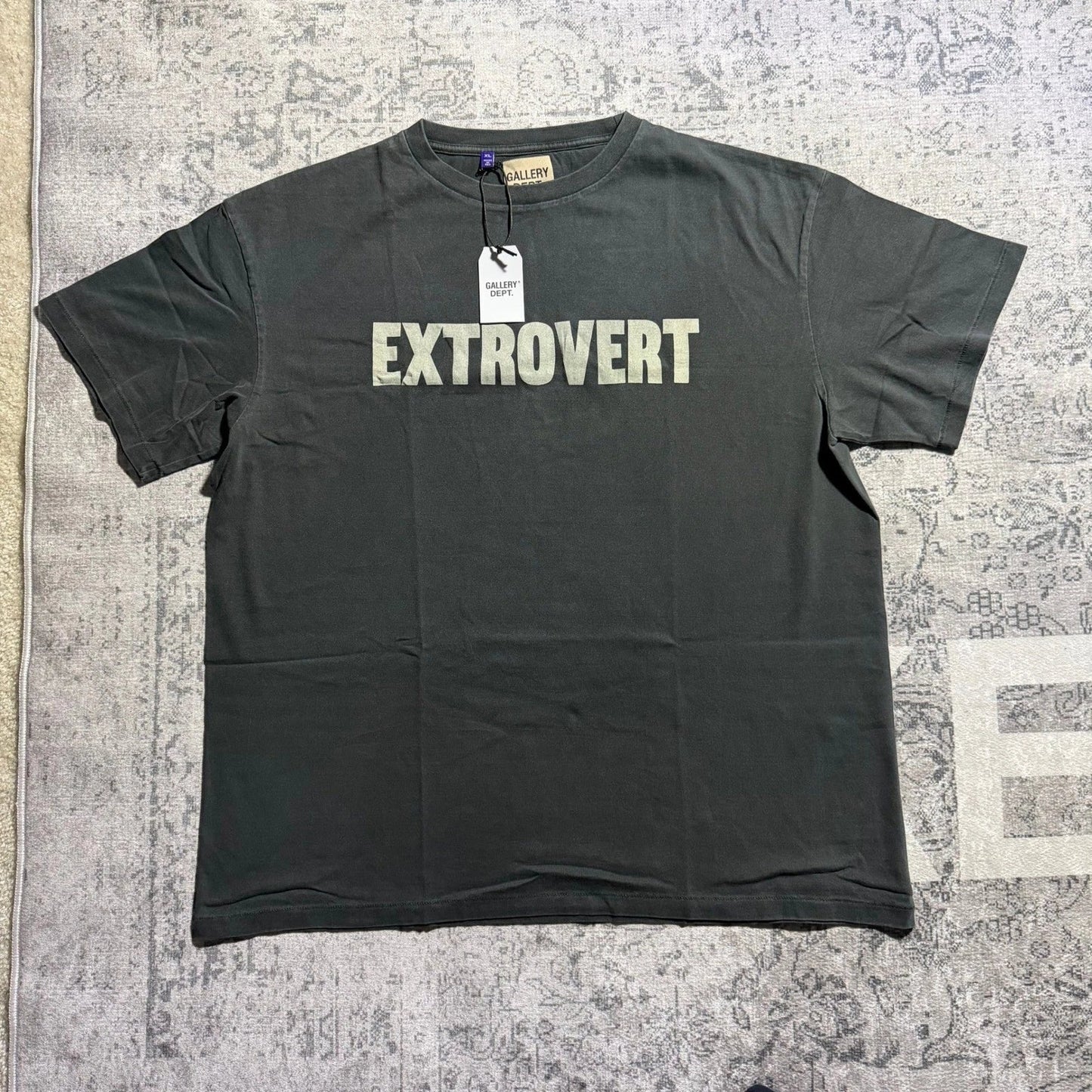 Gallery Dept Extrovert T-Shirt Size Medium Faded Black Art That Kills Unisex T-shirt, Sweatshirt, Hoodie, Long Sleeve Tee - T-Shirt, Sweatshirt, Hoodie