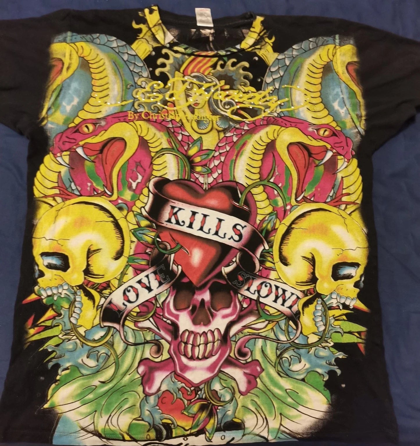 ED HARDY VINTAGE SHIRT ONE OF A KIND EARLY ED HARDY FASHION VINTAGE Unisex T-shirt, Sweatshirt, Hoodie, Long Sleeve Tee - T-Shirt, Sweatshirt, Hoodie