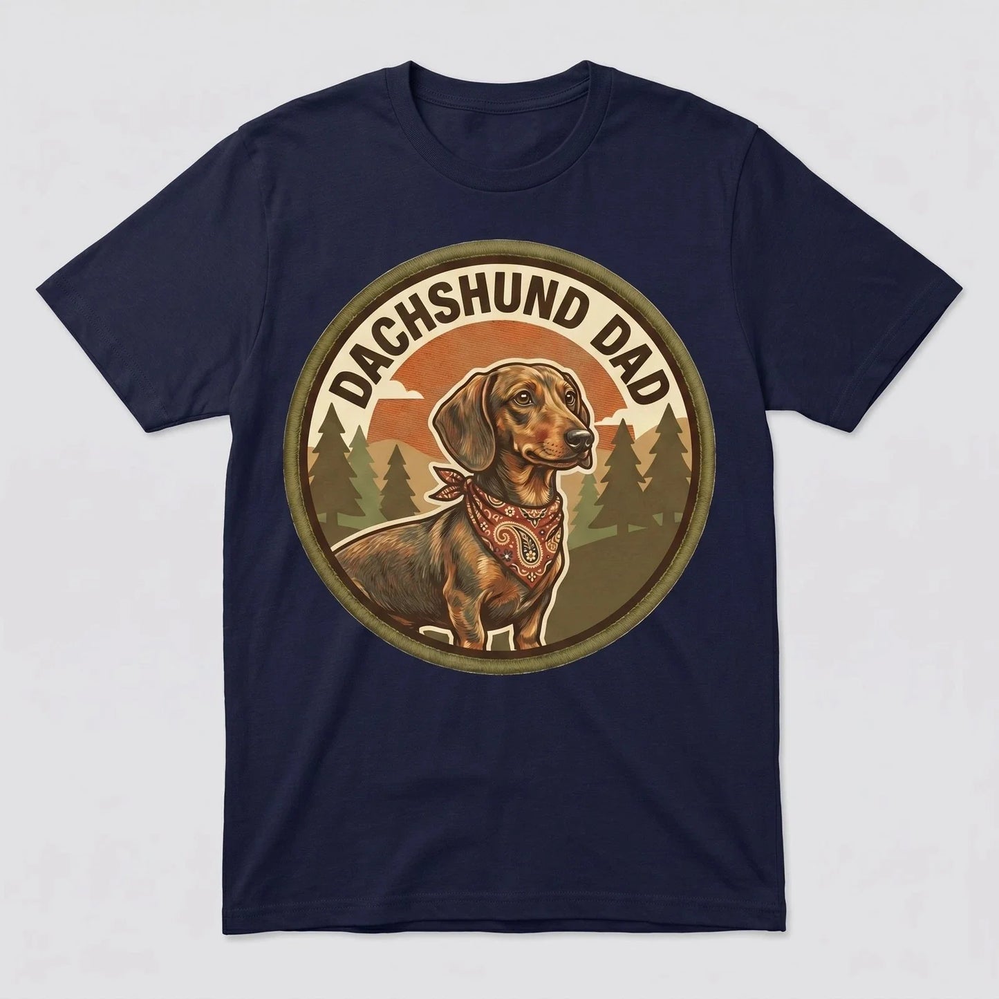 Dachshund Dad T-Shirt Wiener Dog Dad Gift Men Graphic Tee Fathers Day Cute Unisex T-shirt, Sweatshirt, Hoodie, Long Sleeve Tee - T-Shirt, Sweatshirt, Hoodie