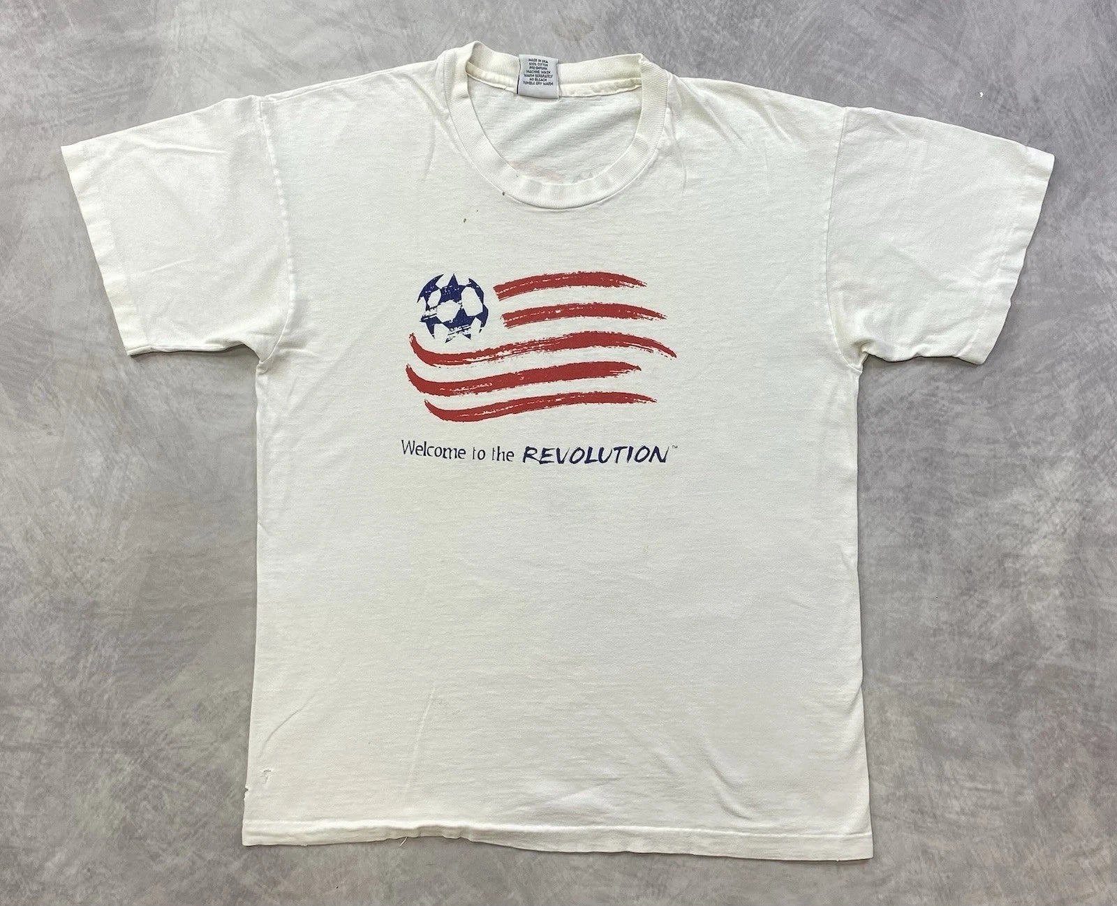 Vintage 1990s MLS New England Revolution Soccer Tee Shirt Size L Unisex T-shirt, Sweatshirt, Hoodie, Long Sleeve Tee - T-Shirt, Sweatshirt, Hoodie