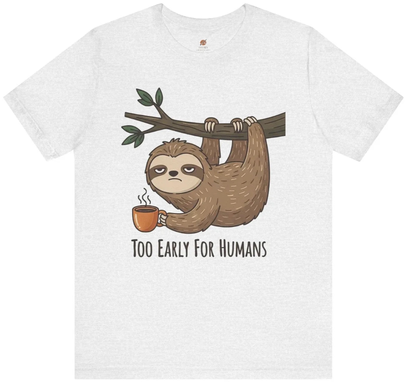 Funny Coffee Shirt Not a Morning Person Introvert Sloth Tee Office Funny Gift 01 Unisex T-shirt, Sweatshirt, Hoodie, Long Sleeve Tee - T-Shirt, Sweatshirt, Hoodie