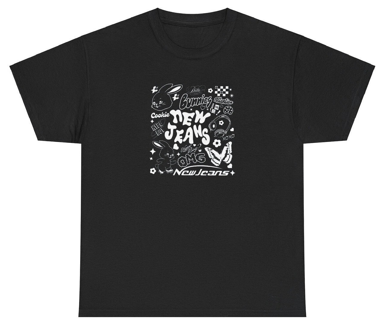 NewJeans Anime T Shirt Get Up 2nd EP Comeback New Jeans Bunnies Tokki Time Tee Unisex T-shirt, Sweatshirt, Hoodie, Long Sleeve Tee - T-Shirt, Sweatshirt, Hoodie
