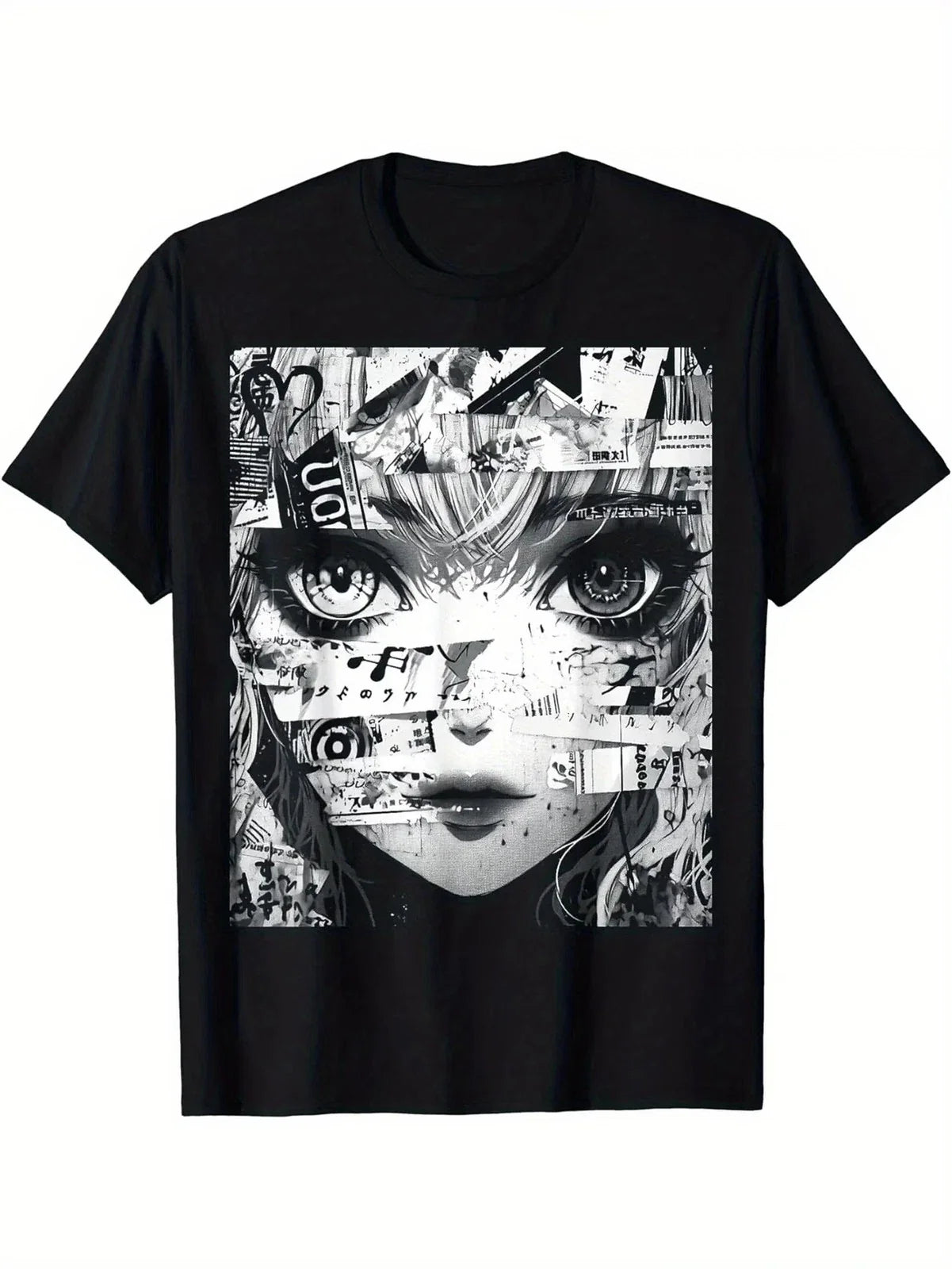 Anime Graphic T-Shirt for Women - Kawaii Harajuku Streetwear, 80s/90s Style, Bla Unisex T-shirt, Sweatshirt, Hoodie, Long Sleeve Tee - T-Shirt, Sweatshirt, Hoodie
