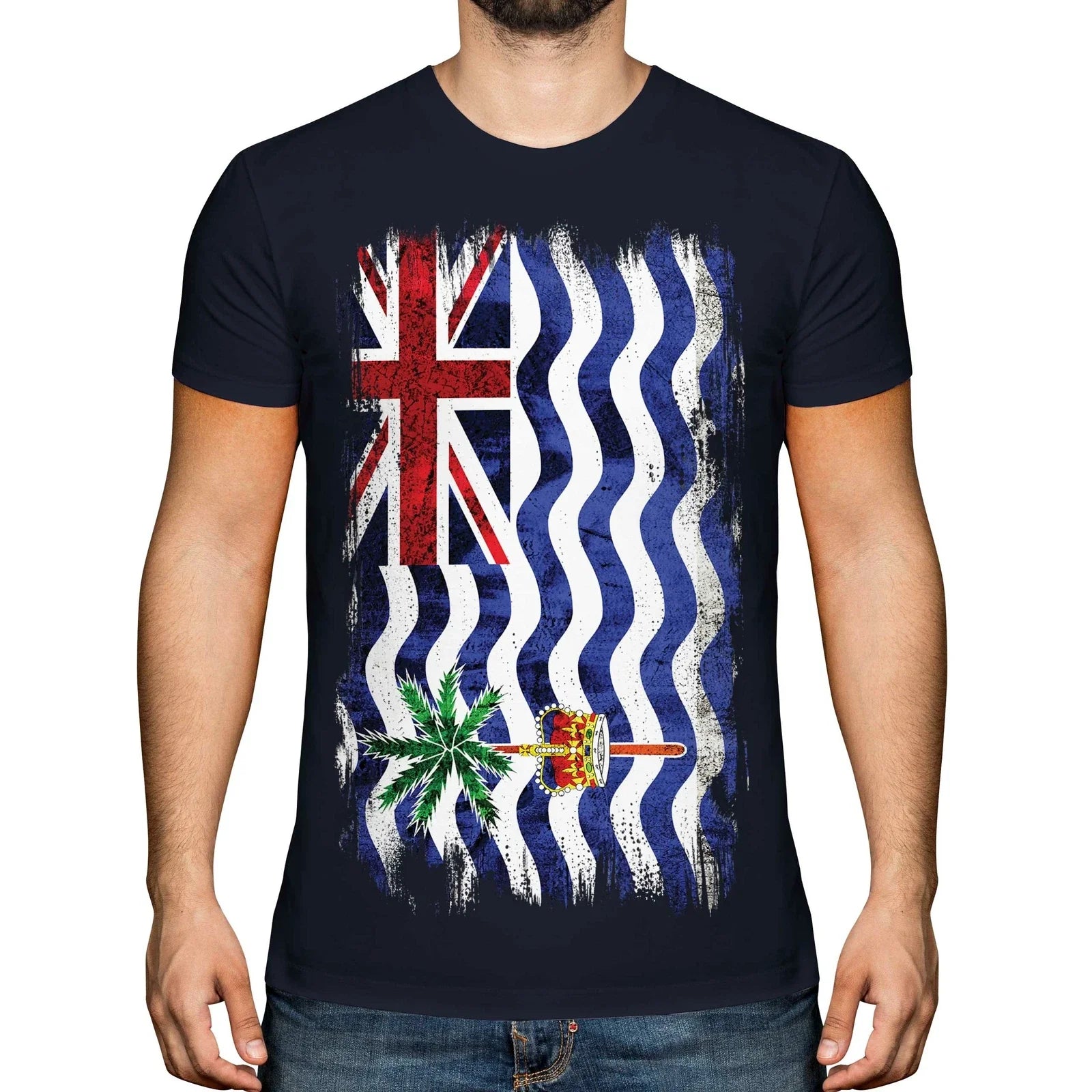BRITISH INDIAN OCEAN TERRITORY GRUNGE FLAG MENS T-SHIRT TEE TOP GIFT SHIRT Unisex T-shirt, Sweatshirt, Hoodie, Long Sleeve Tee - T-Shirt, Sweatshirt, Hoodie