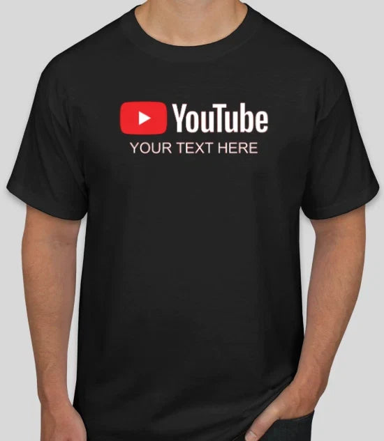 NEW Personalized YouTube Channel Custom Vinyl t-shirt S,M,L,XL,2XL Adult Unisex Unisex T-shirt, Sweatshirt, Hoodie, Long Sleeve Tee - T-Shirt, Sweatshirt, Hoodie